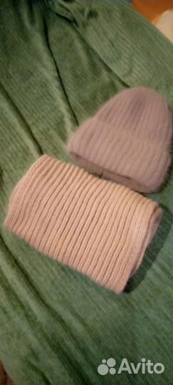 Комплект шапка и снуд женский