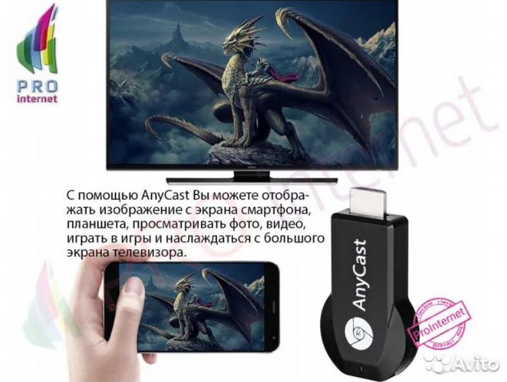 Беспроводной Wi-Fi адаптер Anycast M9 Plus