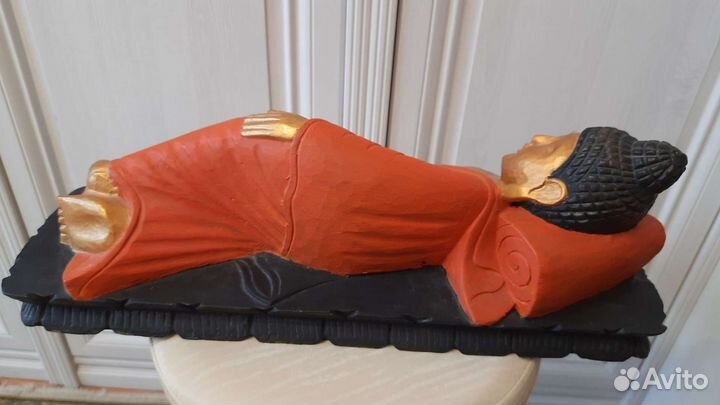 Статуэтка большой Будда. Дерево