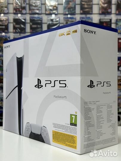 PlayStation 5 Slim CFI-2016 с дисководом + 40 игр