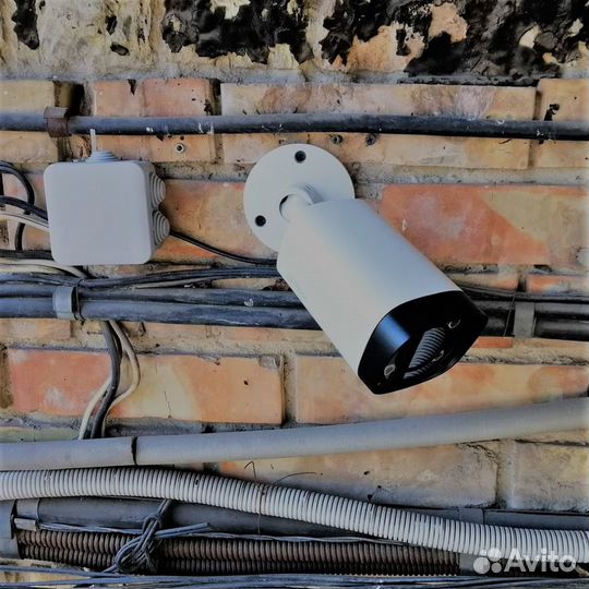 Установка видеонаблюдения, монтаж