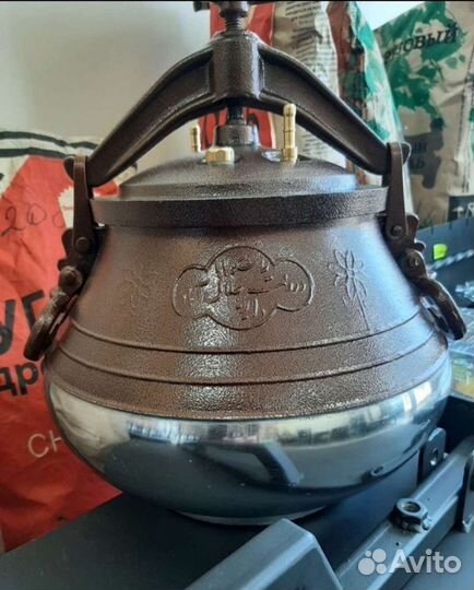 Казан Чугунный 12 литров + Девзира