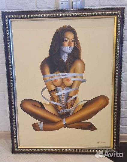 Картина с обнаженной женщиной 90*70 см
