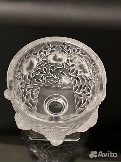 Хрустальная Ваза Lalique Elisabeth 1961г