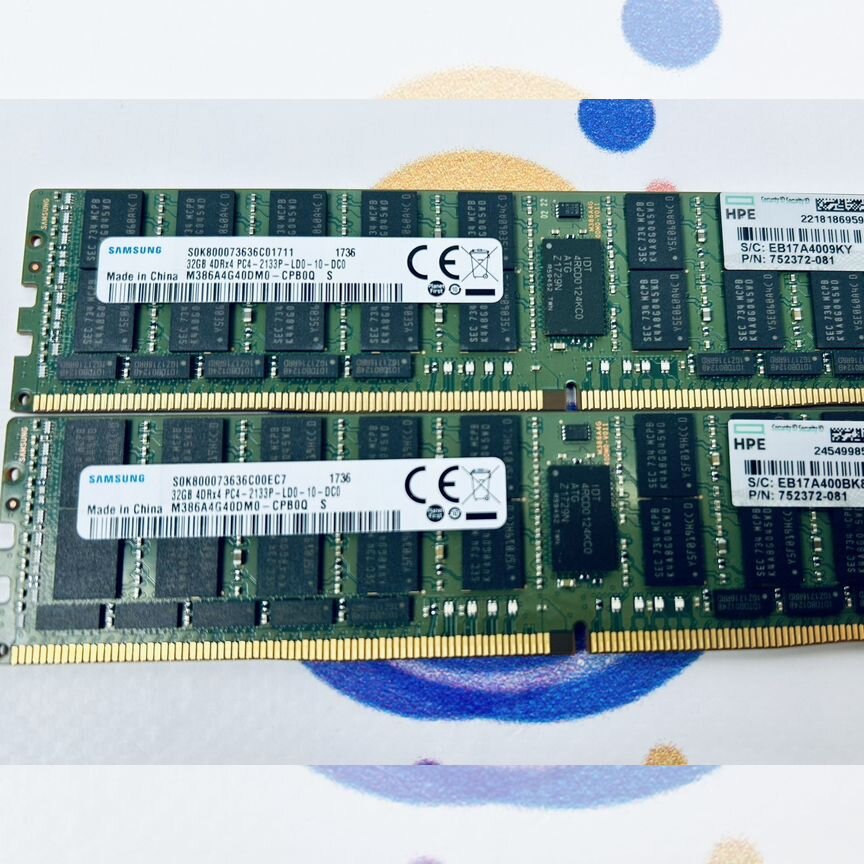 [752372-081] Ddr4 32gb 2133 Ecc Reg Hp 752372-081