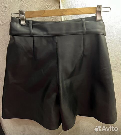 Шорты женские кожаные