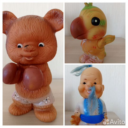 Резиновые и пластмассовые игрушки СССР