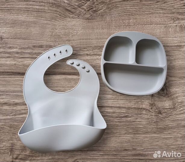 Силиконовая детская посуда