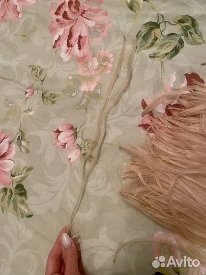 Волосы для наращивания 50 см блонд