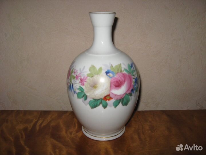 Ваза авторская ручная роспись начало 20 века антик