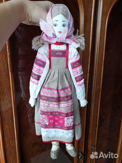 Кукла ручной работы в русском стиле 49 см