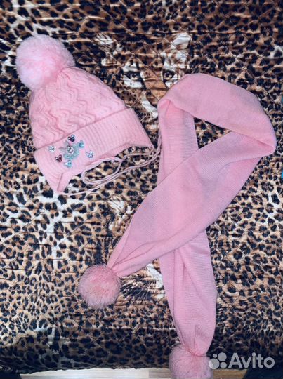 Комплект шапка, шарф