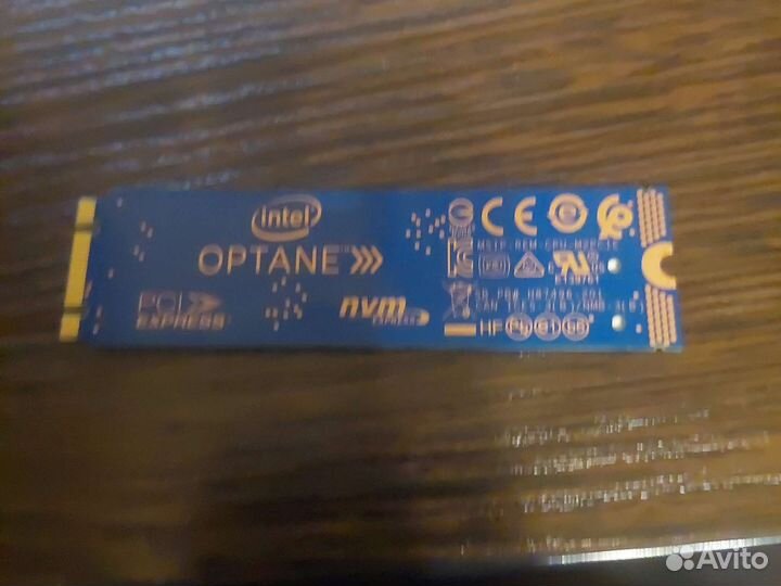 16 гб SSD M.10 накопитель Intel optane memory m.2