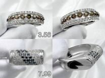 Золотые кольца с бриллиантами 585/750 проба белое