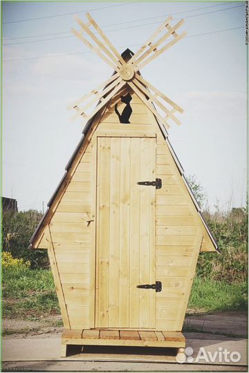 Дачный туалет деревянный с установкой эпг 447