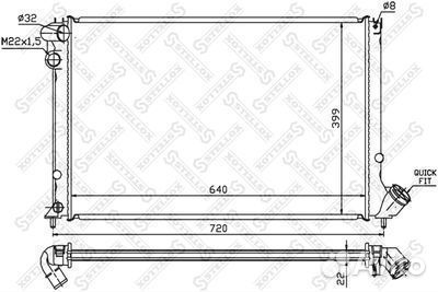 Радиатор peugeot 406 1.6/1.8 95-05
