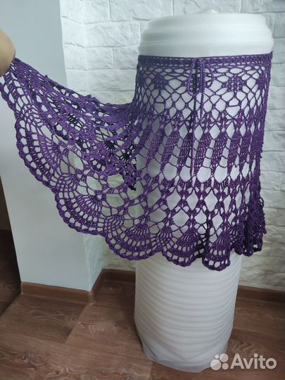 Юбка вязаная крючком