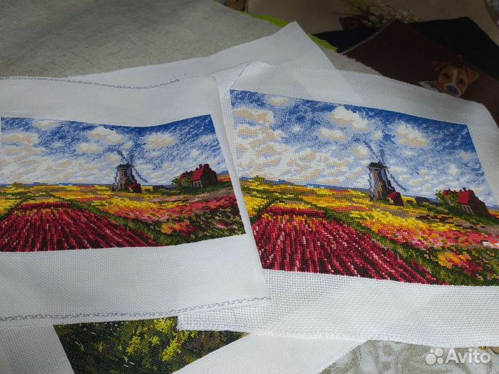 Картина. Поле тюльпанов. Клод Моне