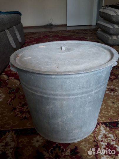 Бак оцинкованный с крышкой