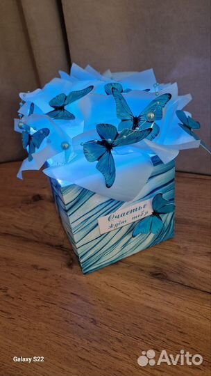 Готовый букет из бабочек