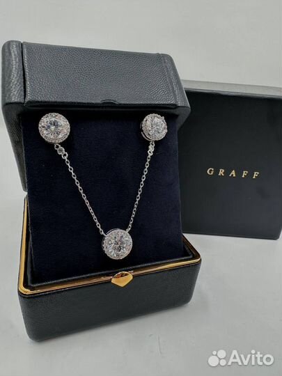 Серьги,кулон Graff