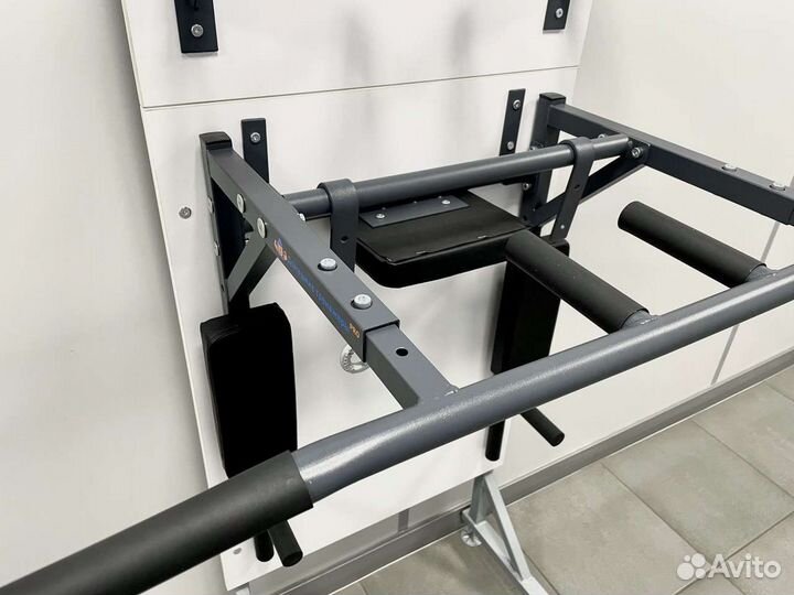 Турник брусья пресс 3 в 1 Графит