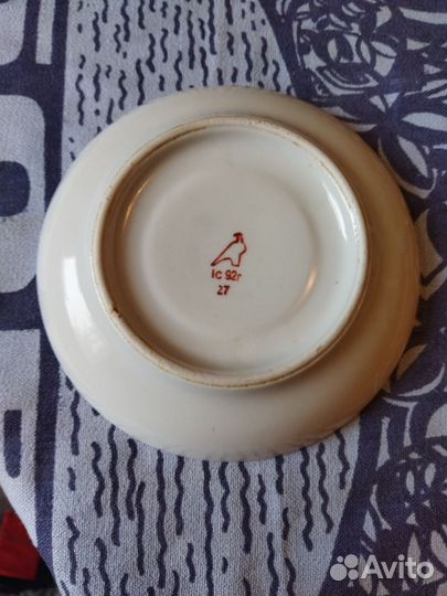 Чайная пара, блюдца, чашки