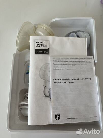 Молокоотсос avent электрический