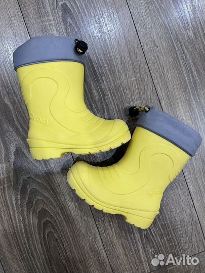 Сапоги резиновые утепленные детские