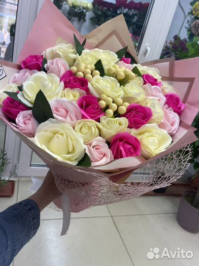 Букет цветов из мыла