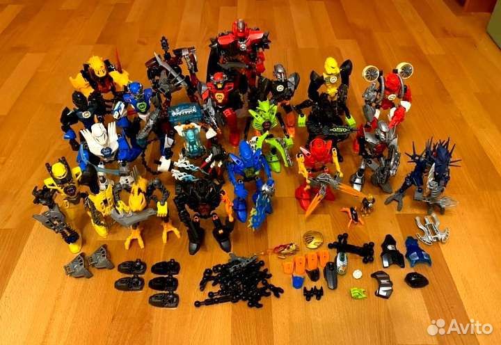 20 Биониклов Bionicle, Hero Factory + запчасти