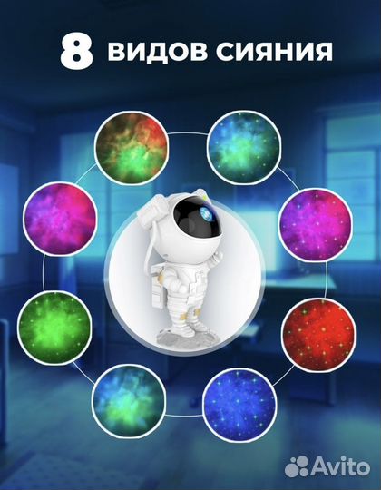 Проектор звездного неба космонавт новый