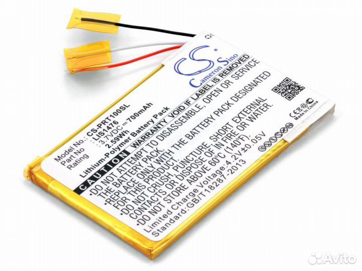 Аккумулятор CS-PRT100SL для электронной книги Sony