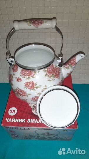 Чайник эмалированный 3 л Новый
