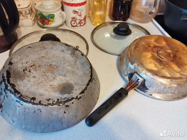 Сковорода тефаль и советские сковороды