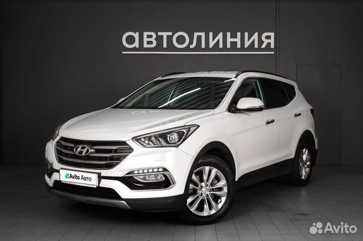 Hyundai Santa Fe 2.2 AT, 2017, 105 000 км