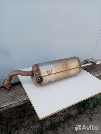 Глушитель на Киа Рио x-line