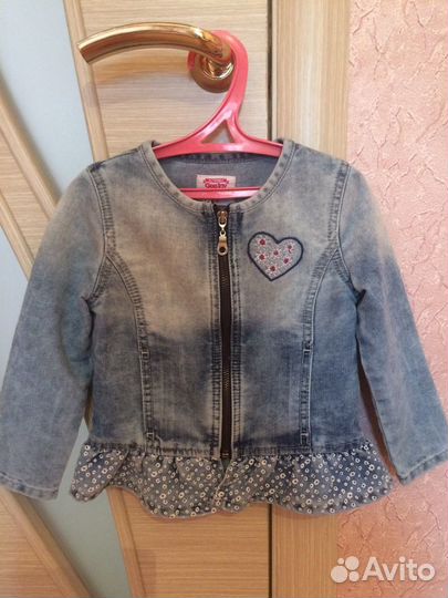 Джинсовый жакет для девочки
