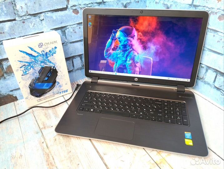 Мощный HP Pavilion 17 на i5/ RAM 12/ SSD/GT 840m