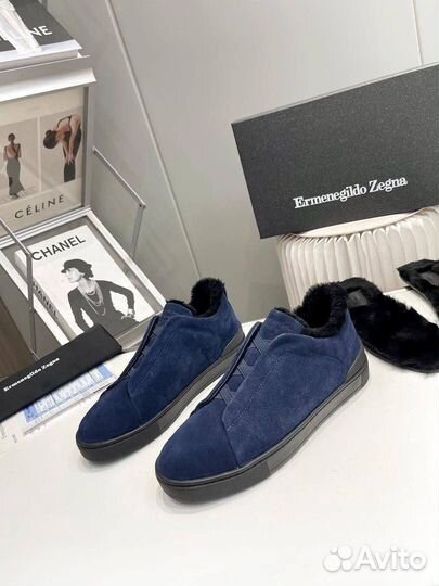 Кеды мужские зимние ermenegildo zegna