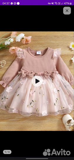 Платья нарядные для девочки 74/80