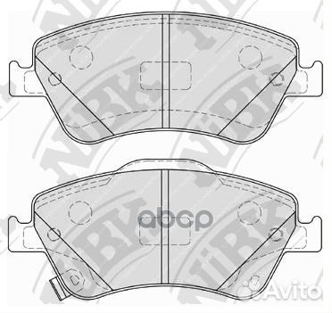 Колодки торм.пер. PN1834 NiBK