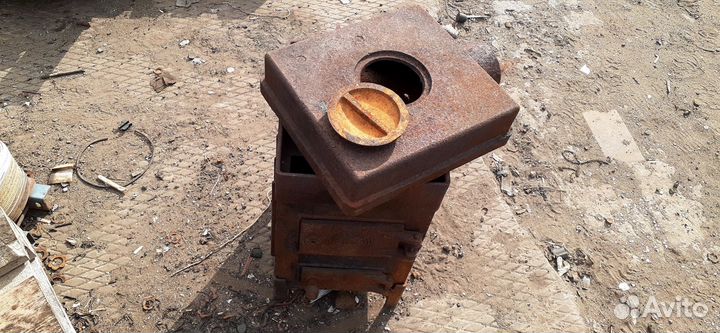 Печь буржуйка чугунная разборная