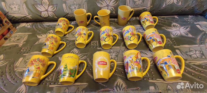 Коллекционные кружки Липтон,Carte noire