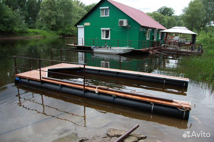 Понтон-паук для катера, сборный причал (смр)