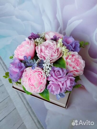 Букет из мыла ручной работы