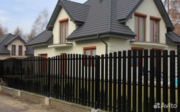 Забор металлический под ключ под ключ