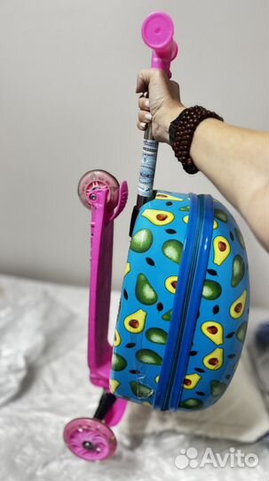 Детский чемодан самокат бу