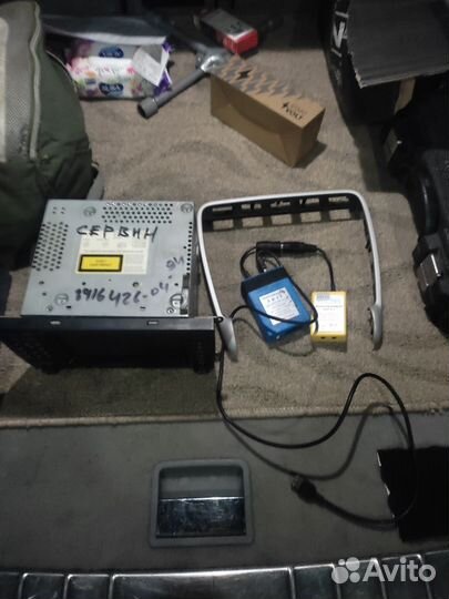 Рамка под штатную магнитолу порш каен