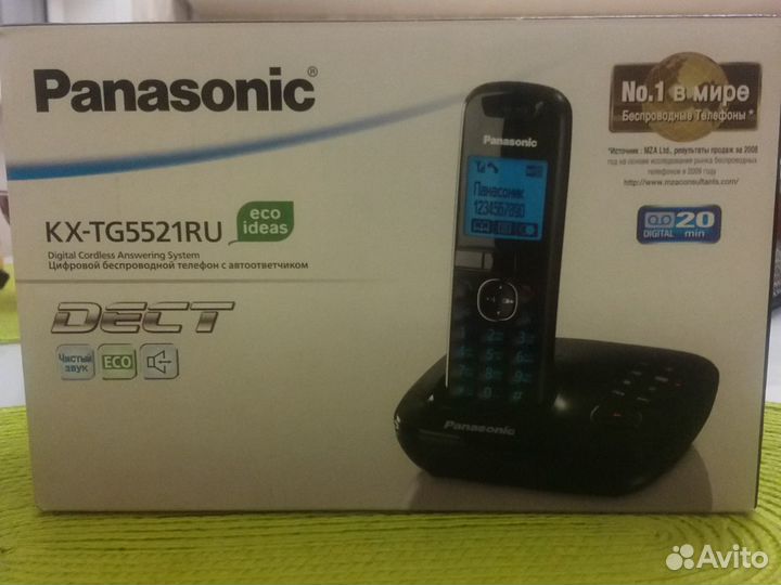 Panasonic цифровой беспроводной телефон с автоотв